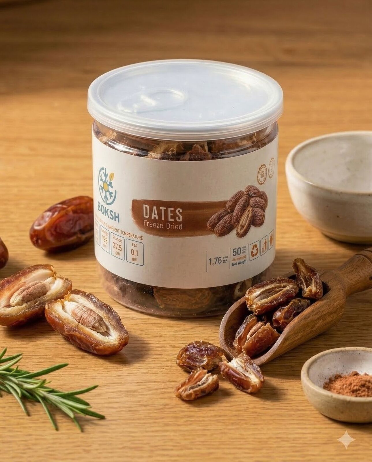 BOKSH — dates, freeze-dried